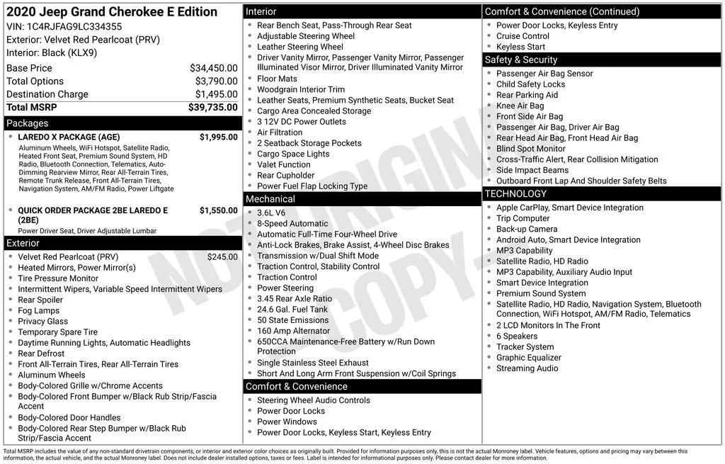 jeep grand cherokee 2020 1C4RJFAG9LC334355 image jeep grand cherokee 2020 1C4RJFAG9LC334355 image